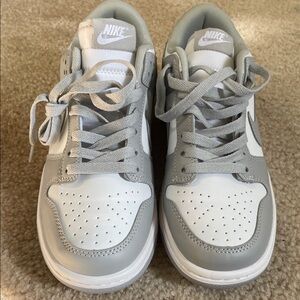Nike Light Gray and White Athletic Shoes
